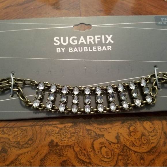 Sugarfix by Baublebar Layered Chain choker with stones NWT - Picture 2 of 2